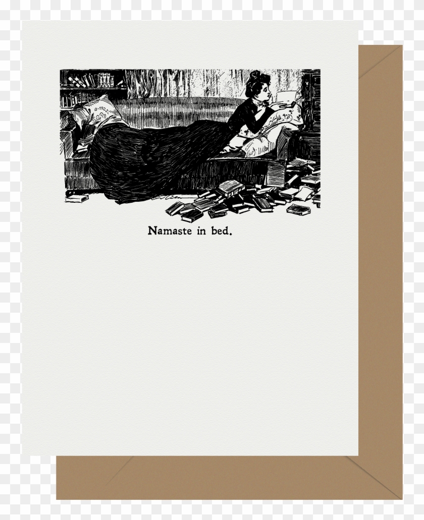 Namaste In Bed Gibson Girl Clipart