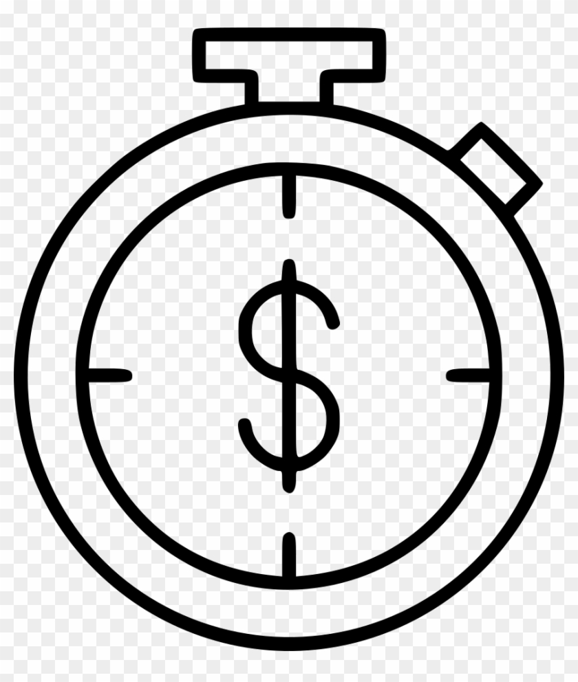 Chronometer Stopwatch Money Dollar Svg Png Icon Free - Dollar Sign Stopwatch Png Clipart