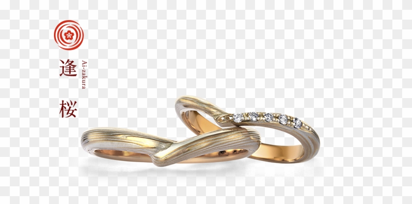 Mokume Gane Ai-sakura 逢桜 - Pre-engagement Ring Clipart