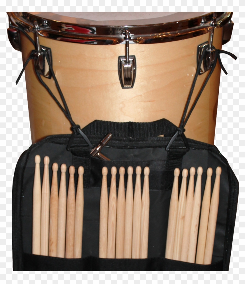 Drum Stick Bag Hanging Off Floor Tom - Tom-tom Drum Clipart #1857192