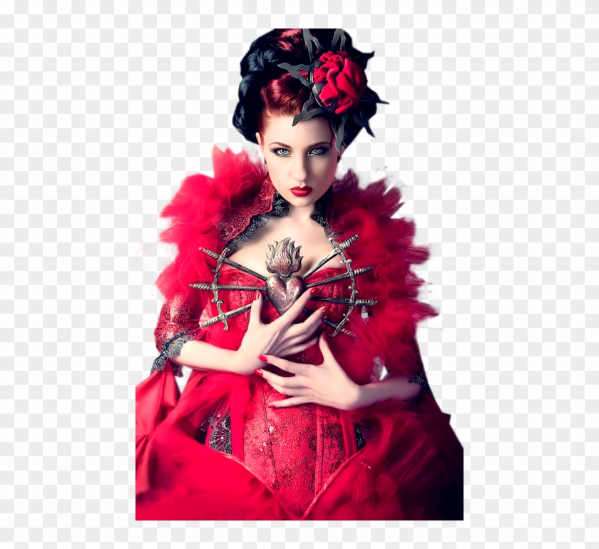 Fantasy Girl Png Photos - Queen Of Hearts Photoshoot Clipart #1857923