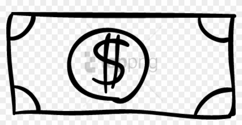 Free Png Hand Drawn Dollar Bill Png Image With Transparent - Dollar Bill Outline Transparent Clipart #1857983