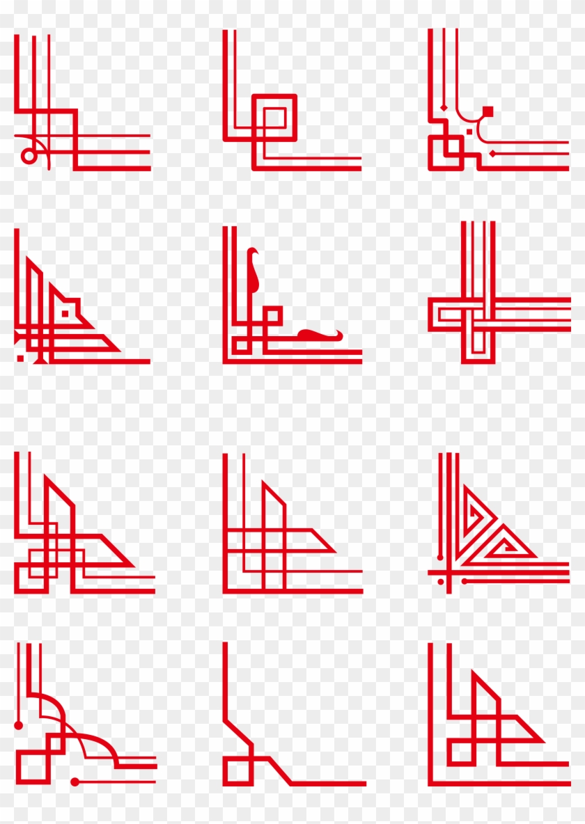 New Year Chinese Festive Border Traditional Graphics Clipart