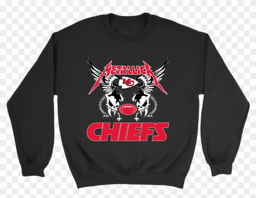 Kansas City Chiefs Metallica Heavy Metal Football Sweatshirt Clipart
