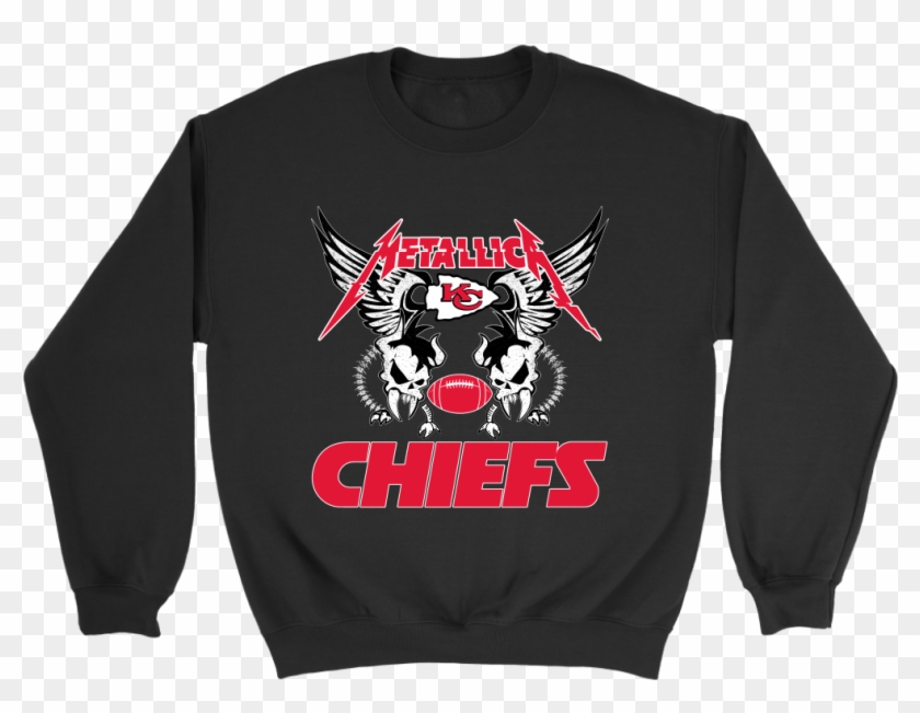Kansas City Chiefs Metallica Heavy Metal Football Sweatshirt Clipart #1858149