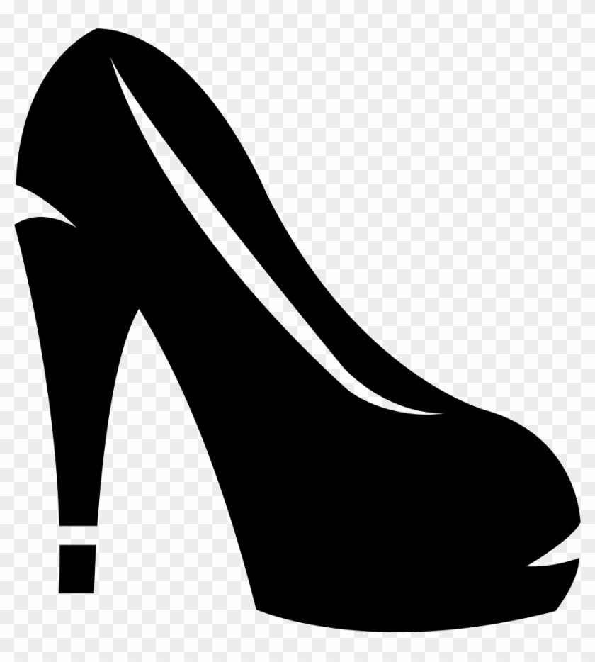 Feminine Heel Shoe Svg Png Icon Free Download - Women Shoes Icon Clipart #1858533