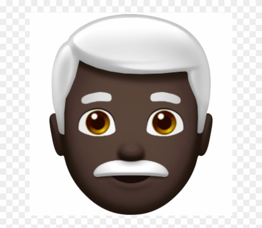 White Hair Men Emoji Clipart #1858634
