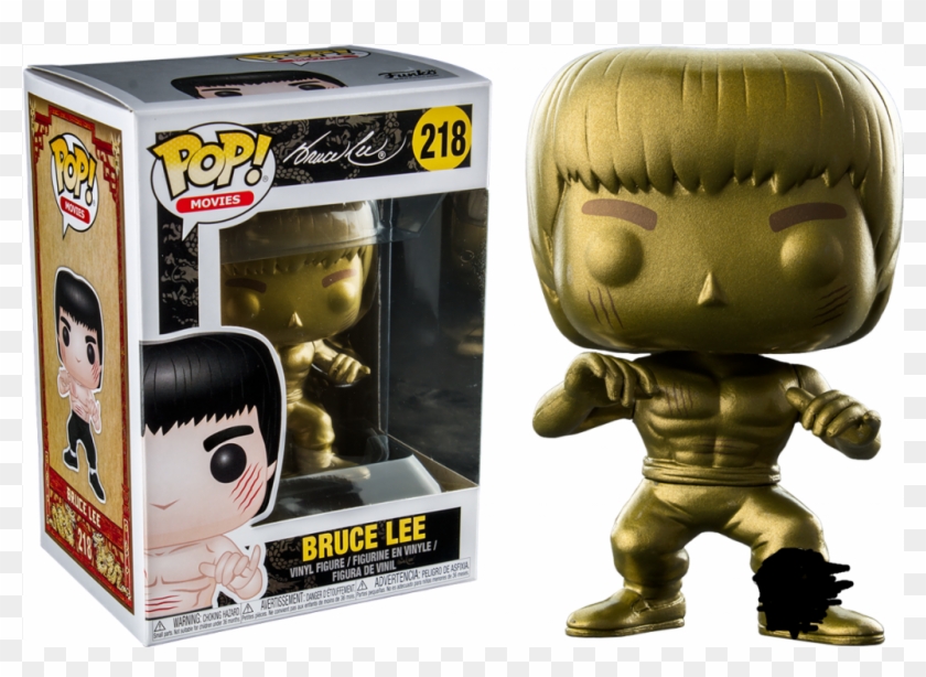 Funko Pop Bruce Lee Limited Gold - Bruce Lee Enter The Dragon Gold Pop Clipart