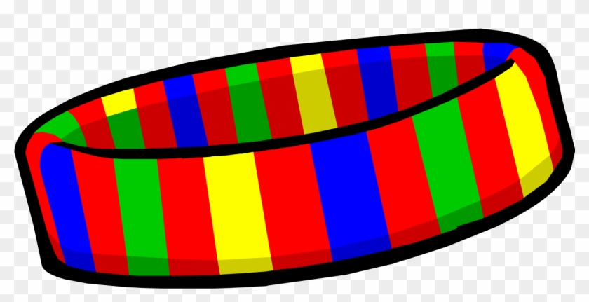 Clip Art Transparent Library Friendship Bracelet Clipart - Club Penguin Rainbow Bracelet - Png Download