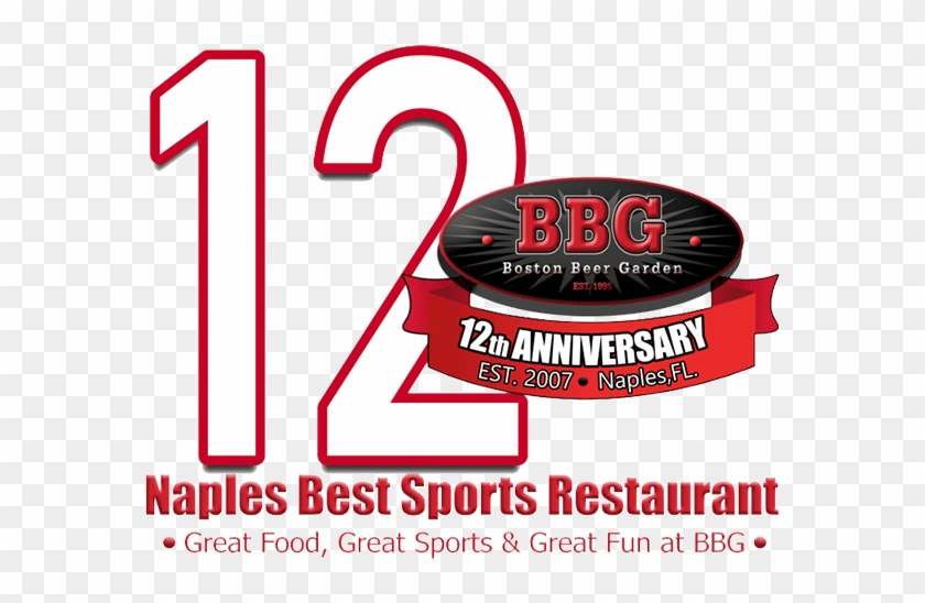 Naples Best Sports Restaurant 10 Years Of Great Food, - Boston Beer Garden Clipart #1859329