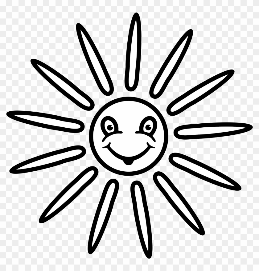 This Free Icons Png Design Of Sun - Sun Lineart Clipart #1860102