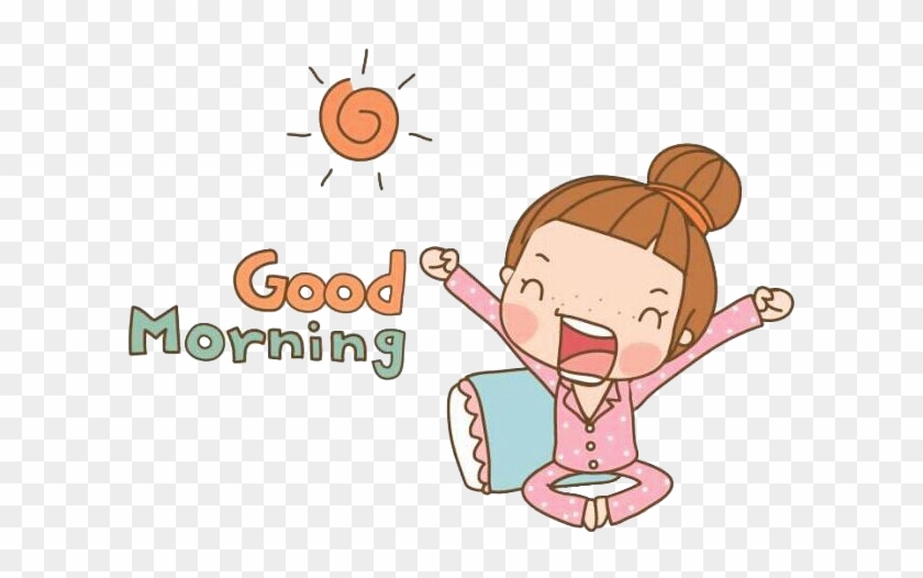 Jpg Free Download Breakfast Icon Cartoon Character - Good Morning Cartoon Text Clipart #1860422