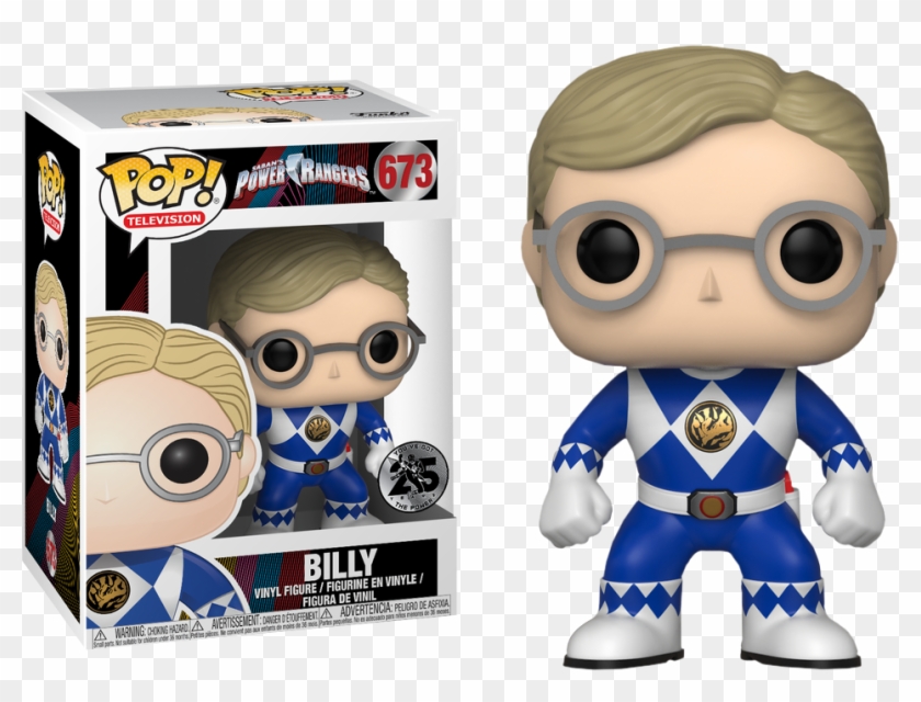 Funko Pop Power Ranger , Png Download - Billy Power Rangers Pop Clipart
