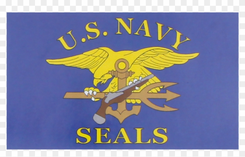 Navy Seals Flag - Us Navy Seals Flag Clipart #1860831