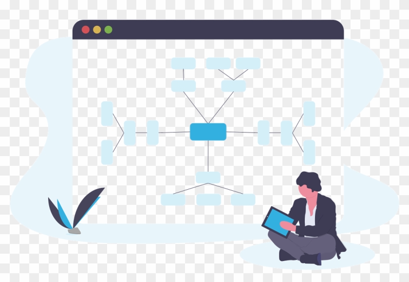 Sort Your Users' Requests To Your Team Members - Sitting Clipart #1860834