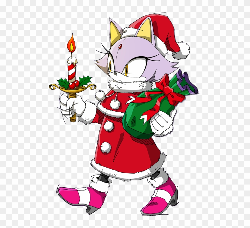 Christmas Bell Clipart - Blaze The Cat Christmas - Png Download