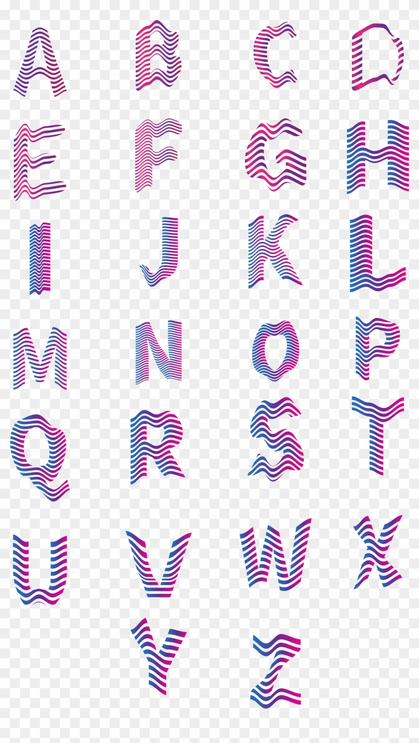 Twenty Letters English Pop Style Fonts Png And Vector - Art Clipart #1861449