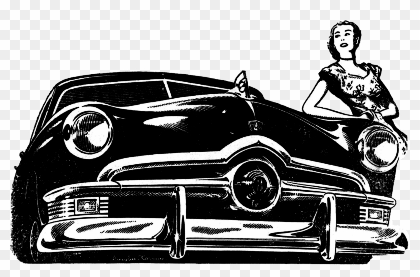 Vintage Car Ford Vintage Cars - Frente De Carros Antigos Clipart #1861722