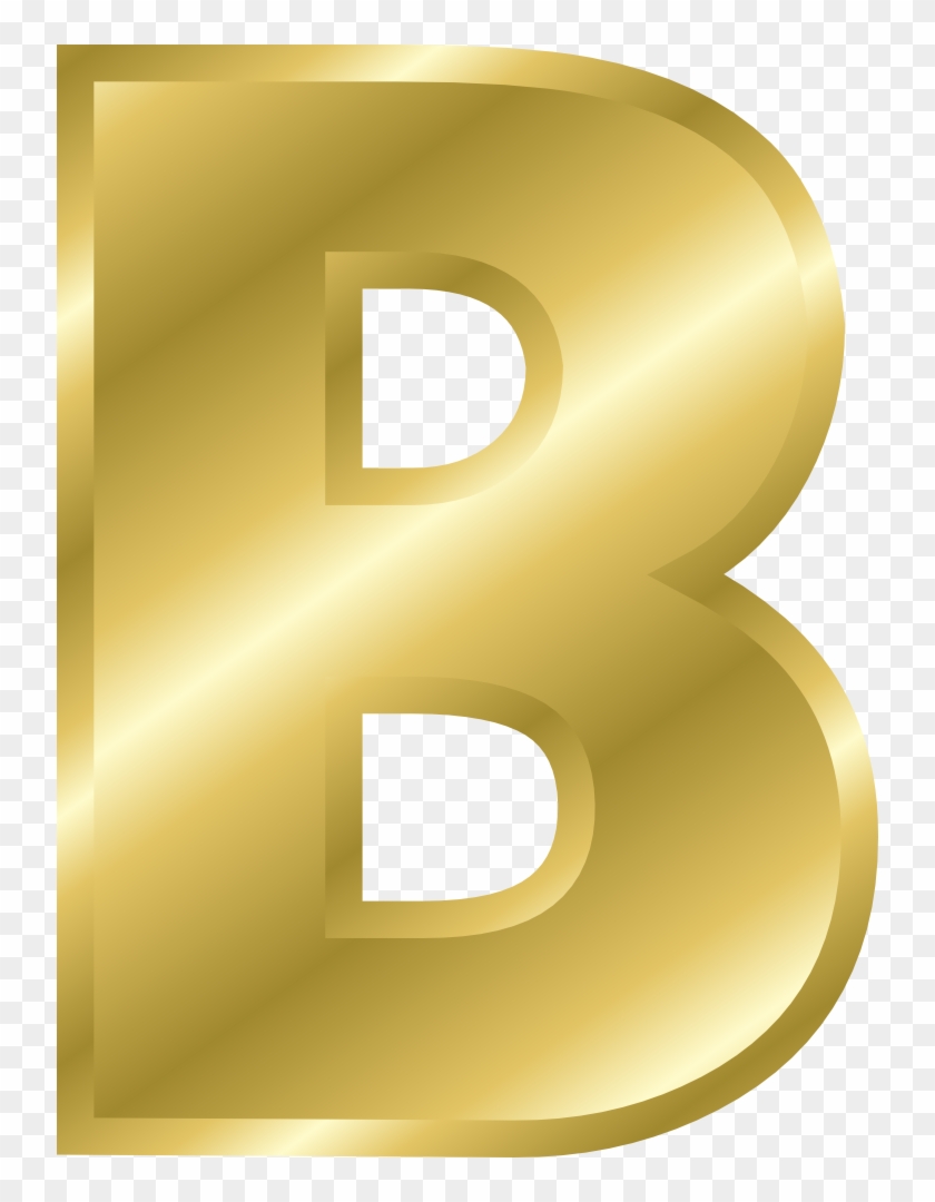 Onlinelabels Clip Art - Alphabet Letters In Gold - Png Download