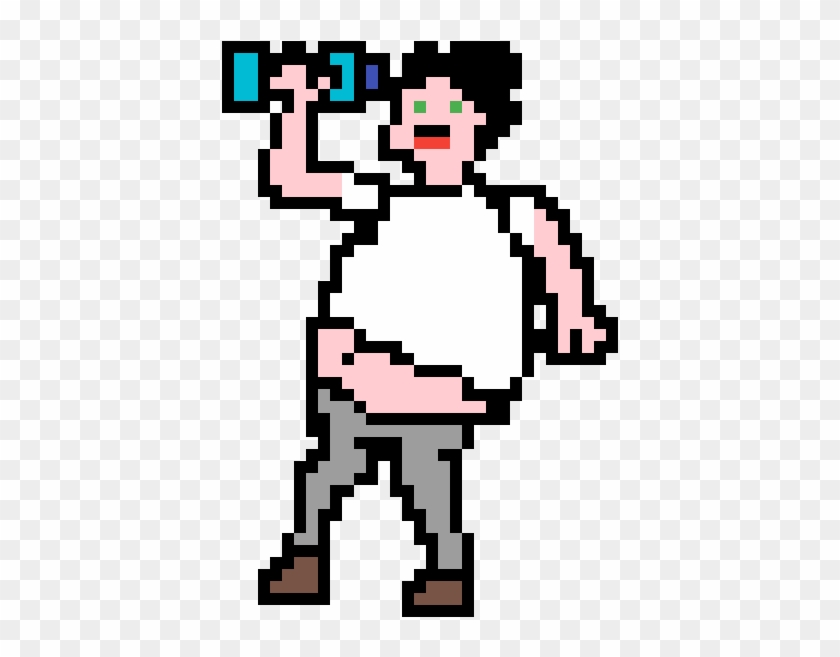 Fat Man - Cartoon Clipart