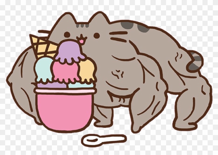 Groundhog Clipart Kawaii - Kawaii Pusheen Ice Cream - Png Download #1862064
