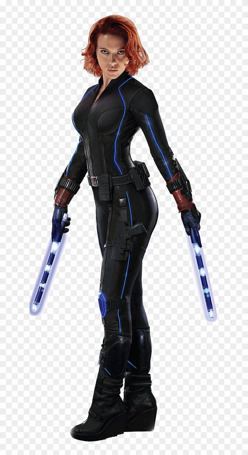 Black Widow Scarlett Johansson Png - Marvel Black Widow Avengers Age Of Ultron Clipart #1862164