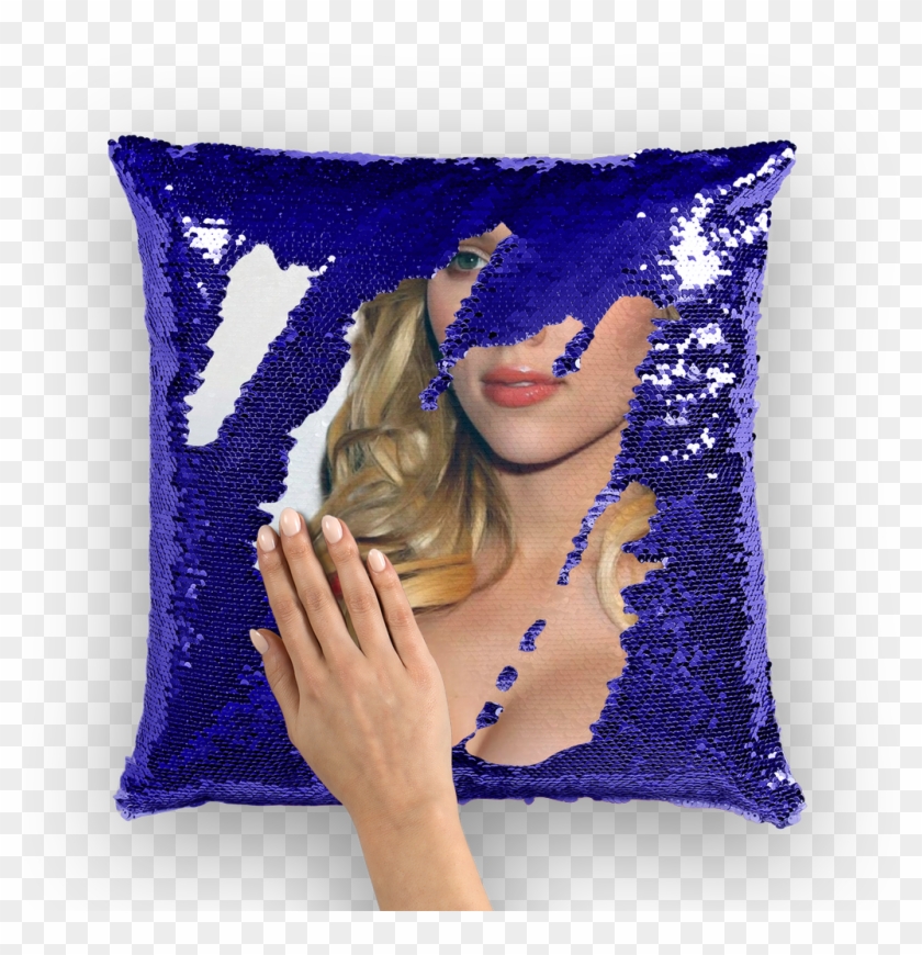 Scarlett Johansson ﻿sequin Cushion Cover Clipart #1862349