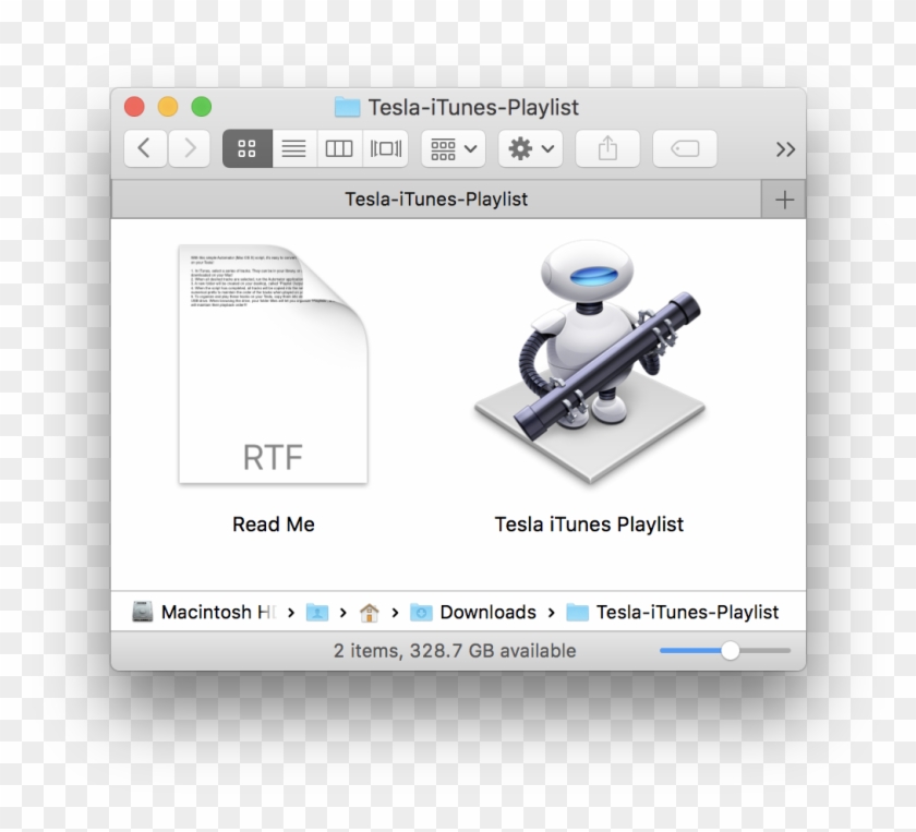 Before You Click On The Automator File Named "tesla Clipart