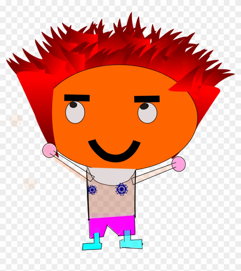 How To Set Use Crazy Hair Boy Clipart , Png Download - Transparent Background Crazy Hair Clipart #1862915