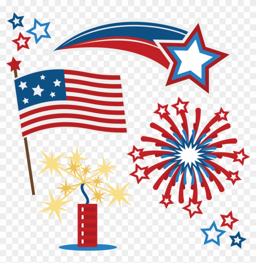 4th Of July Borders - 4th July Firework Svg Clipart #1863838