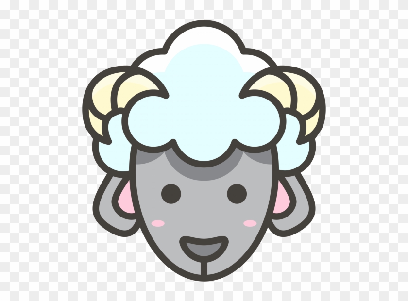 Ram Emoji Icon - Oveja Png Clipart
