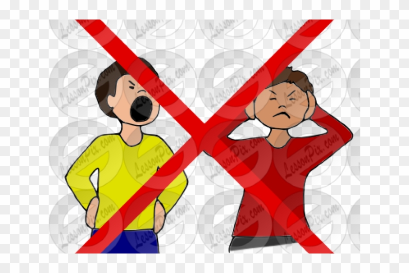 Do Not Yell In The Classroom Clipart