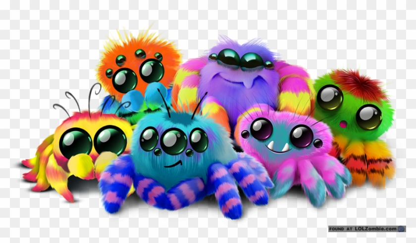 Pile Of Yellie Spiders Clipart