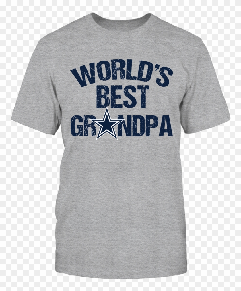 Dallas Cowboys World's Best Grandpa T-shirt, If Your - Trumpet Shirts Clipart #1864547