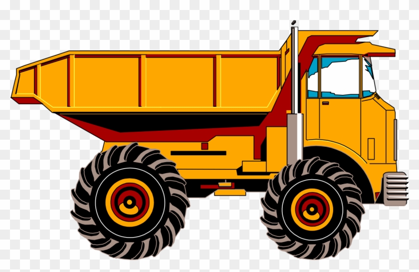 File - Dump Truck - Svg - Dump Truck Vector Png Clipart #1864817