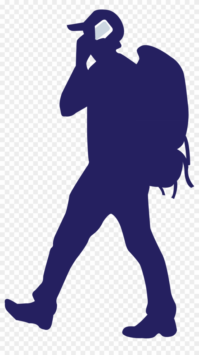 Backpacking Hiking Silhouette Travel Clipart #1865025