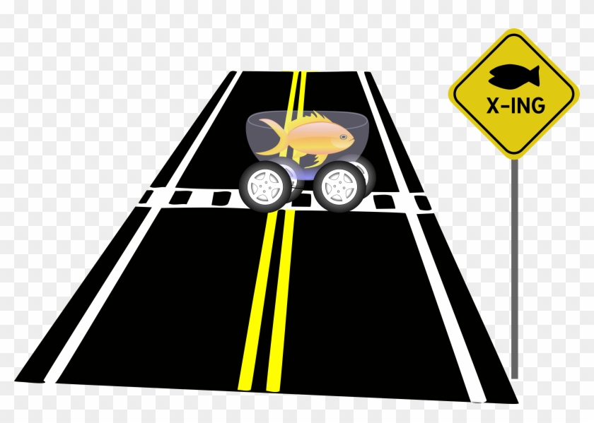 Fish Crossing Png Transparent Library Clipart #1865337