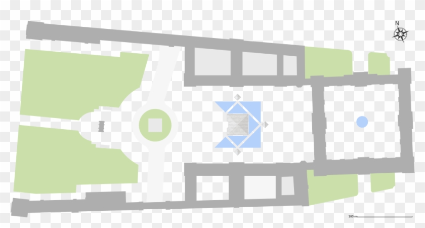 Blank Plan Of The Louvre - Carrousel Du Louvre Floor Clipart