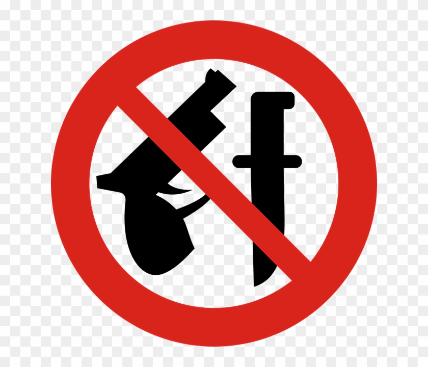 Illinois “red Flag” Gun Law Explained - No Weapons Sign Clipart #1865587