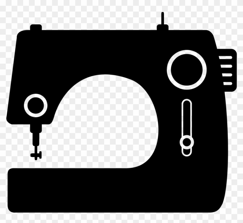 Sewing Machine Clipart Sewing Class - Black And White Sewing Clipart Png Transparent Png #1865636