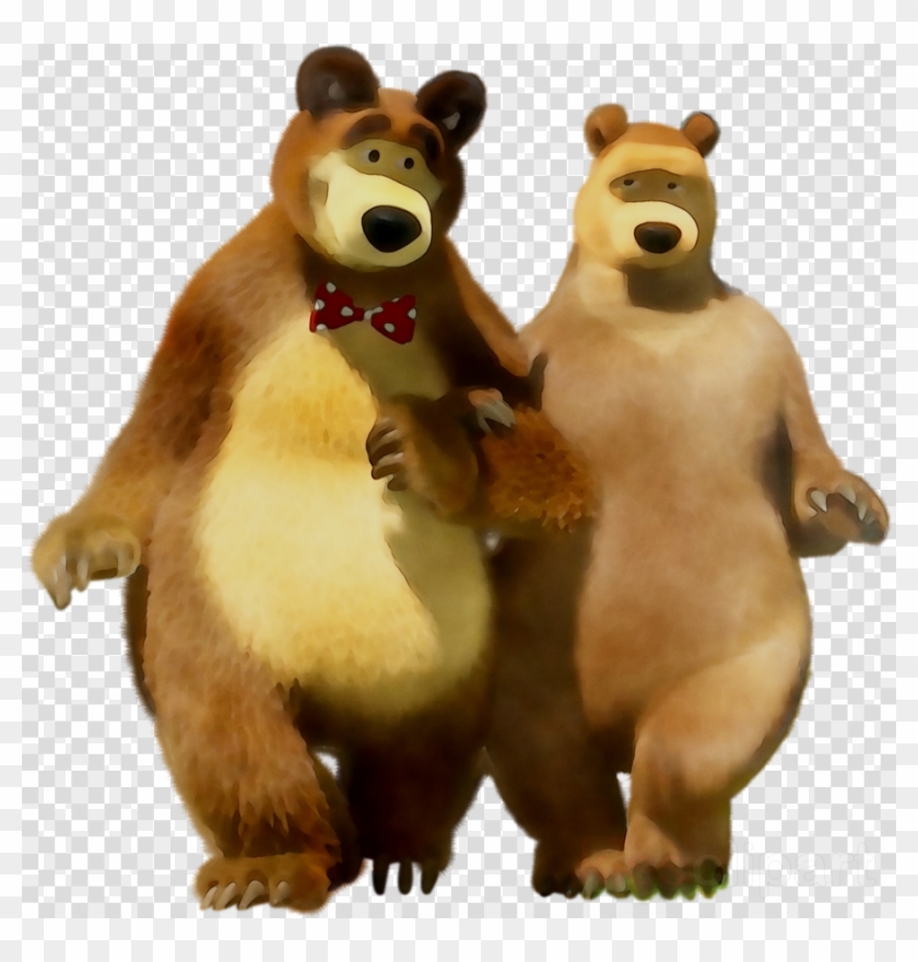 Masha And The Bear Clipart Bear Masha New Year , Png Transparent Png #1865855