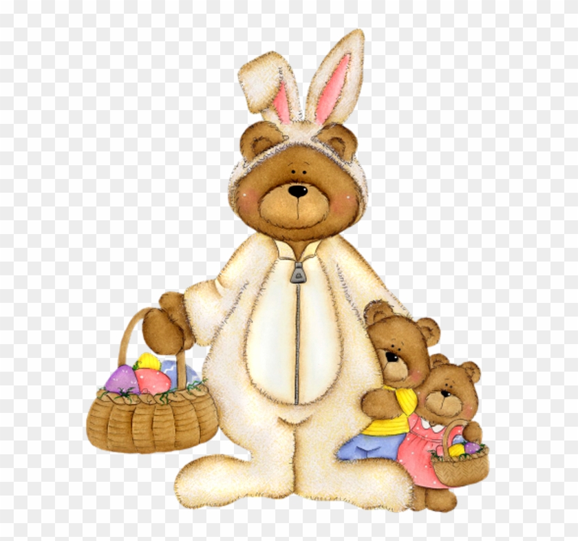Easter Bear With Basket Png Picture - Easter Bears Transparent Clipart