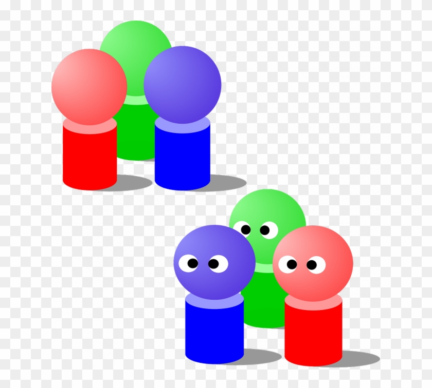 Great Ways To Get Know New - Two Groups Clipart - Png Download #1867114