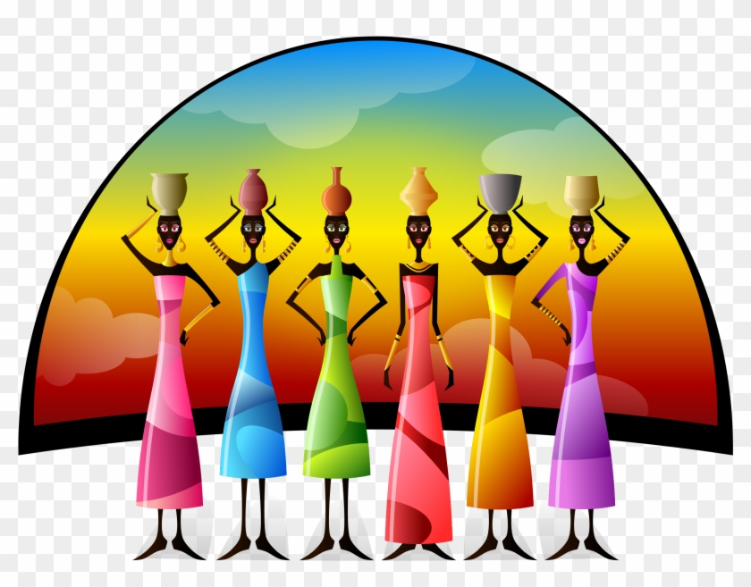 African People Cliparts - African Art Public Domain - Png Download #1867447