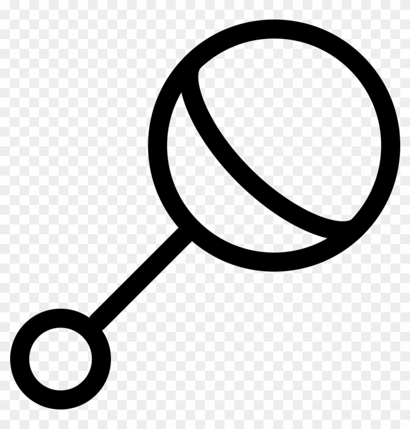 Baby Rattle Comments - Baby Rattle Clipart Black And White - Png Download