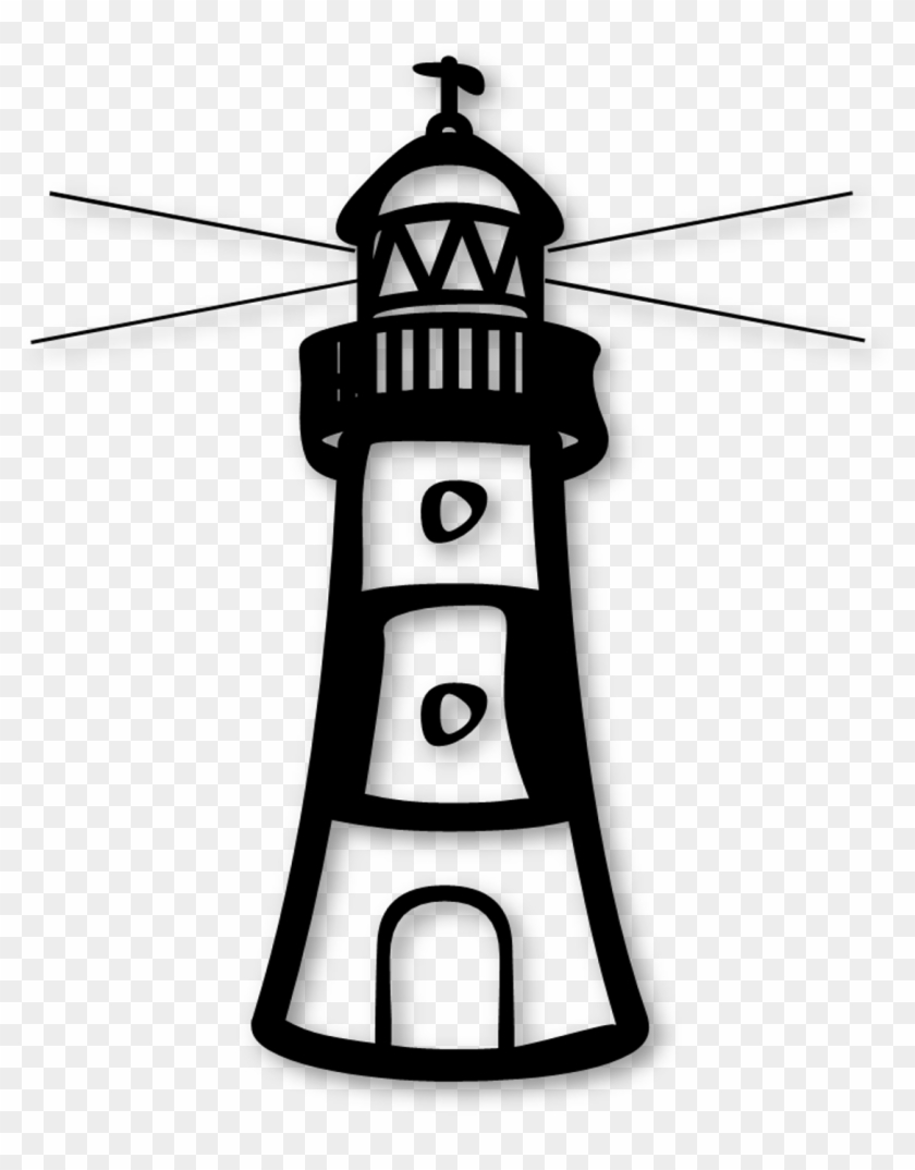 Lighthouse Clipart / Coloring Page Free - Lighthouse - Png Download