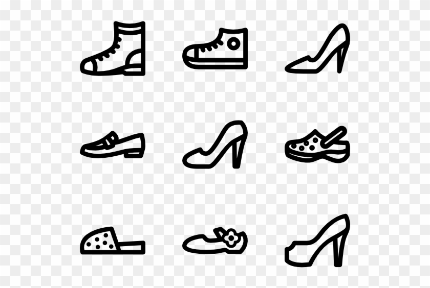 Shoes Linear - Running Shoe Clipart #1867609