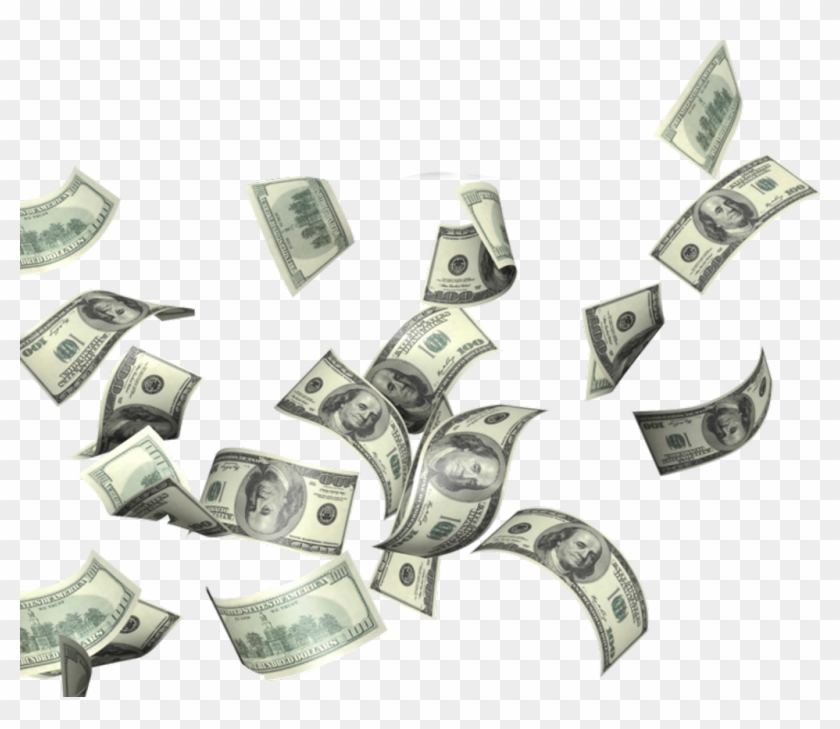 #cash #money #flying #windy - Money Flying Everywhere Png Clipart #1867675