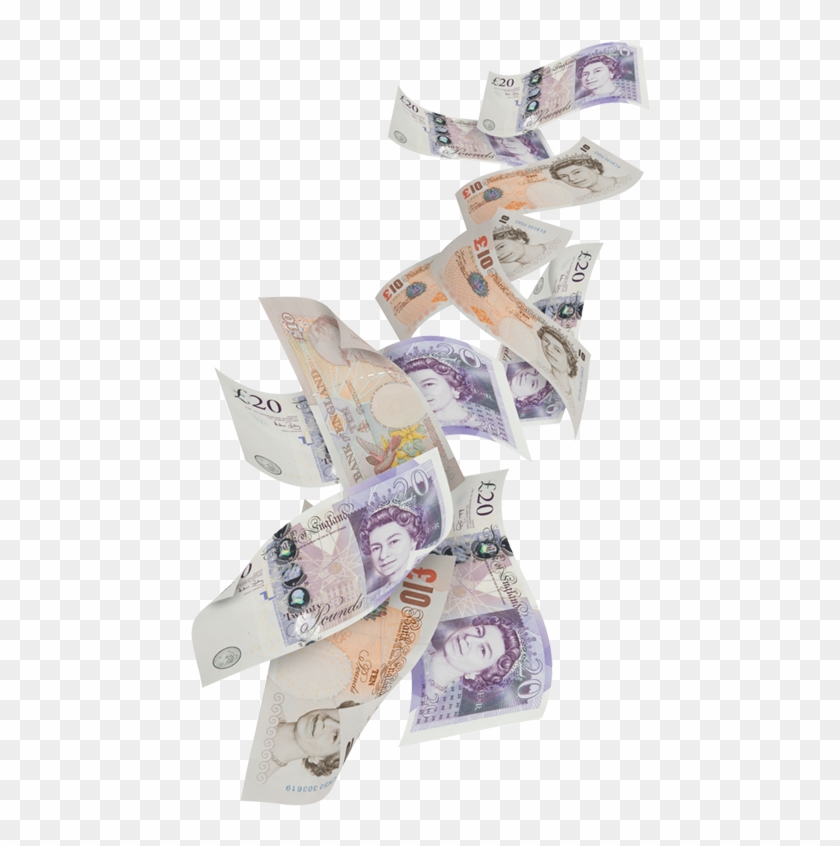 Falling Money Pounds Clipart