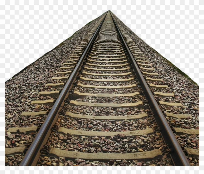 #vanishingpoint #railroadtracks #tracks #traintracks - Train Track Transparent Clipart